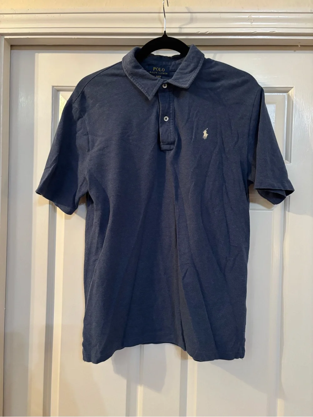 Polo by Ralph Lauren Dark Blue Short-Sleeve Polo with Embroidered Pony